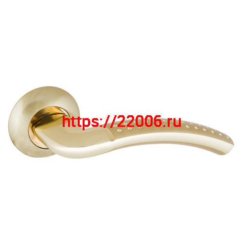 Ручка Punto (Пунто) раздельная R.TL54.LOGICA (LOGICA TL) 105mm SG/GP-4 матовое золото/золото