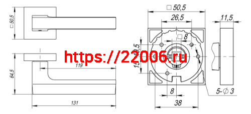 Ручка Fuaro (Фуаро) раздельная K.DM51.FLASH (FLASH DM) CP/WH-19 хром/белый фото 2 Ручка Fuaro (Фуаро) раздельная K.DM51.FLASH (FLASH DM) CP/WH-19 хром/белый фото 2