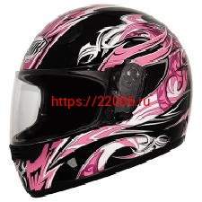 Мотошлем THH TS-38 №3 black/pink (XS) Мотошлем THH TS-38 №3 black/pink (XS)