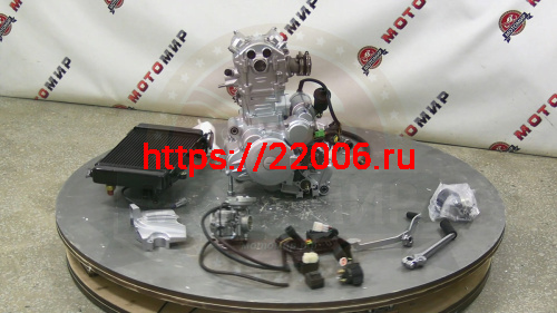Двигатель 4т. 270 см3 174MM-3, CBS300, ZONGSHEN, 4х клап., эл+кик, жидк. охл. + РАДИАТОР 41399 фото 3 Двигатель 4т. 270 см3 174MM-3, CBS300, ZONGSHEN, 4х клап., эл+кик, жидк. охл. + РАДИАТОР 41399 фото 3