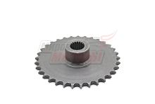 Звезда ведомая 33z мотобуксировщика (шлицы, шаг 12,7)