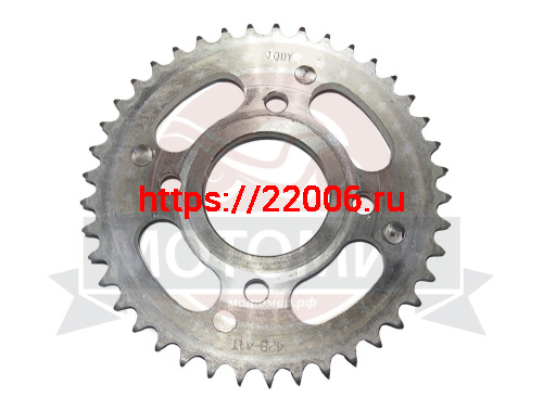 Звезда 41 зуб. (428) (d58мм, 4 отв.) цепи, задняя Cobra Crossfire в сборе с основанием Звезда 41 зуб. (428) (d58мм, 4 отв.) цепи, задняя Cobra Crossfire в сборе с основанием