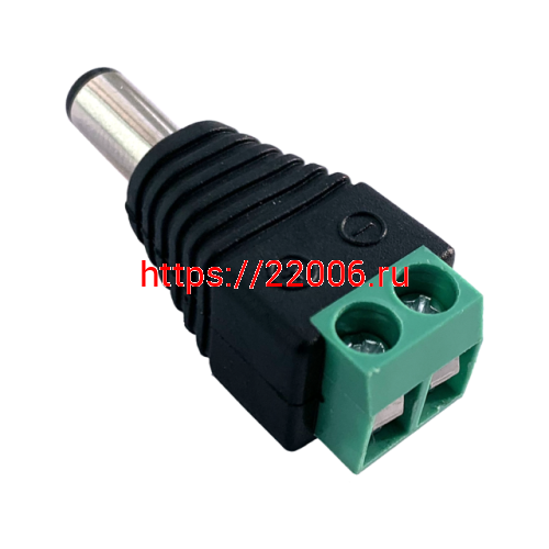 SAT-100 (Разъем питания штекер с клеммной колодкой 2.1х5.5mm) Разъем SAT-100 (Разъем питания штекер с клеммной колодкой 2.1х5.5mm) Разъем