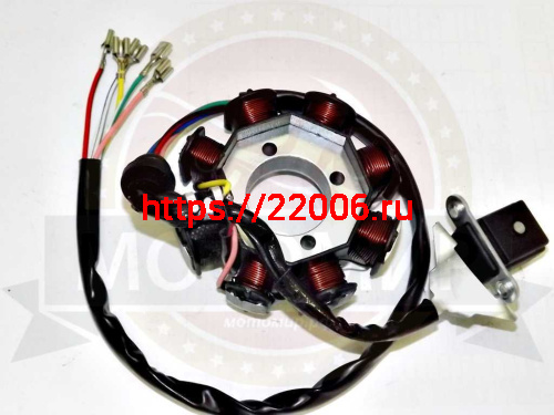 Зажигание 157FMI голое (без маховика) (статор СG/СВ125-250) (7+1 катушки) 3 отв. (1803104) (НАБОР) Зажигание 157FMI голое (без маховика) (статор СG/СВ125-250) (7+1 катушки) 3 отв. (1803104) (НАБОР)