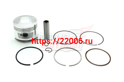 Поршень 163FML-2 (200cc) в сборе D63,5, h46 мм, палец 15 (CG200) Поршень 163FML-2 (200cc) в сборе D63,5, h46 мм, палец 15 (CG200)