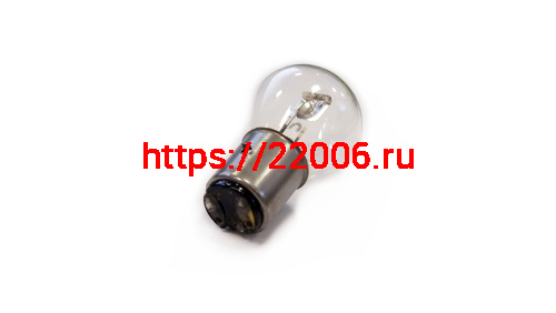 Лампа 12В 35/35Вт фарная пузатая, с большим цоколем (BА20d S2/В35) (Ява, Альфа, TTR125) (61235) фото 2