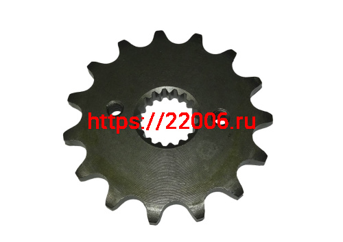 Звезда 15 зуб. (520) цепи, шлицю z=17, d24, ведущая 185YMQ () фото 2 Звезда 15 зуб. (520) цепи, шлицю z=17, d24, ведущая 185YMQ () фото 2