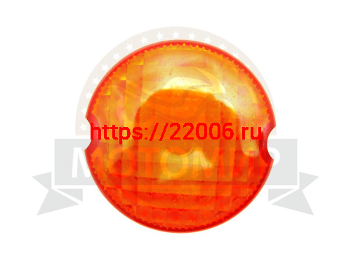 Рассеиватель поворота желтый узор "Клетка" (Россия) фото 2 Рассеиватель поворота желтый узор "Клетка" (Россия) фото 2