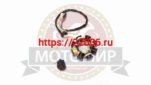 Зажигание 4х т GY6-50, QT-4 голое (без маховика) (cтатор 7+1 катушек 5 пров.) Зажигание 4х т GY6-50, QT-4 голое (без маховика) (cтатор 7+1 катушек 5 пров.)