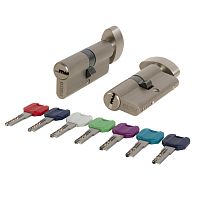 Цилиндровый Punto (Пунто) механизм MaxPro7002Knob100mm(50+10+40) SN никель 7key с вертушкой