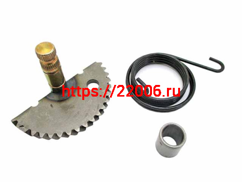 Сектор кикстартера 152QMI, 157QMJ 125/150cс 157мм (пружина и втулка) Сектор кикстартера 152QMI, 157QMJ 125/150cс 157мм (пружина и втулка)